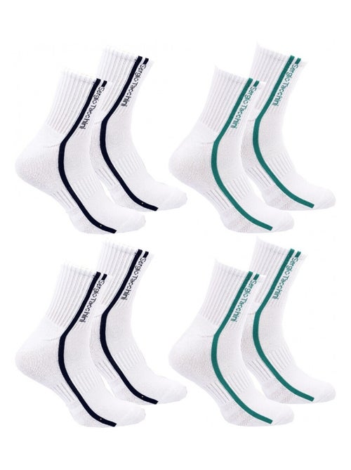 Calcetines QUARTER SERGIO TACCHINI Pack de 4 Pares - Kiabi Calcetines QUARTER SERGIO TACCHINI Pack de 4 Pares - Kiabi