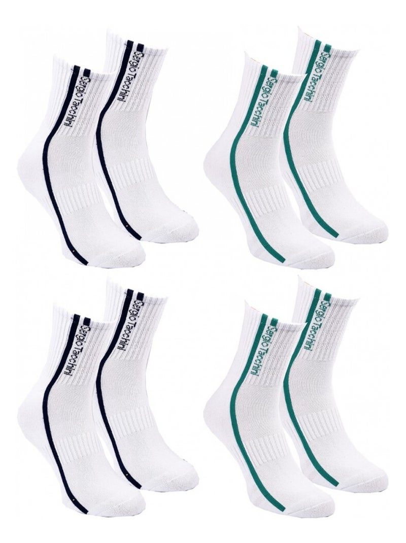 Calcetines QUARTER SERGIO TACCHINI Pack de 4 Pares Multicolor - Kiabi