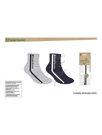 Calcetines QUARTER SERGIO TACCHINI Pack de 4 Pares