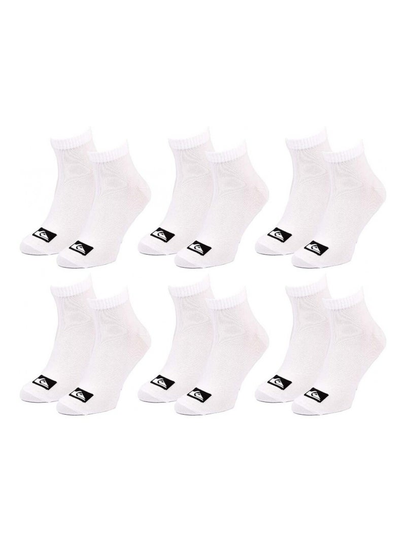 Calcetines QUIKSILVER QUARTER - Pack de 6 Blanco - Kiabi