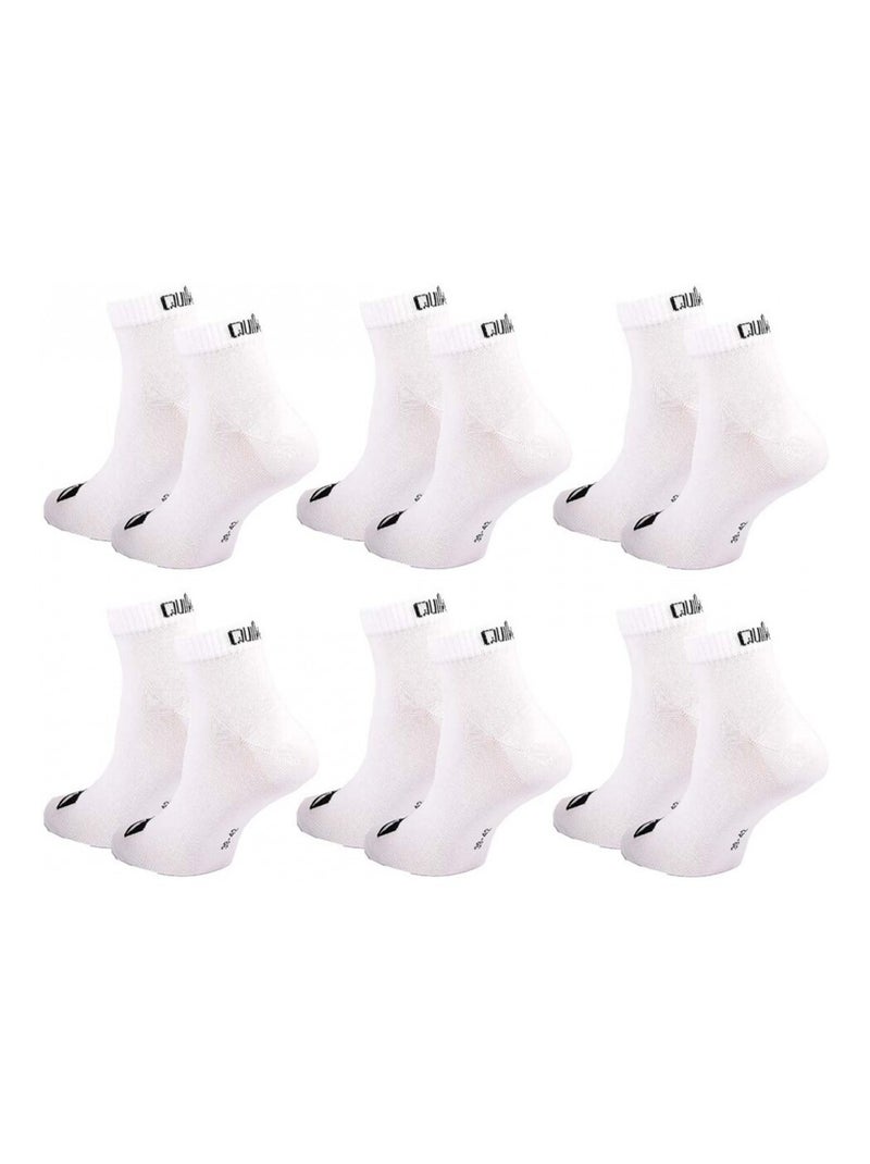 Calcetines QUIKSILVER QUARTER - Pack de 6 Blanco - Kiabi