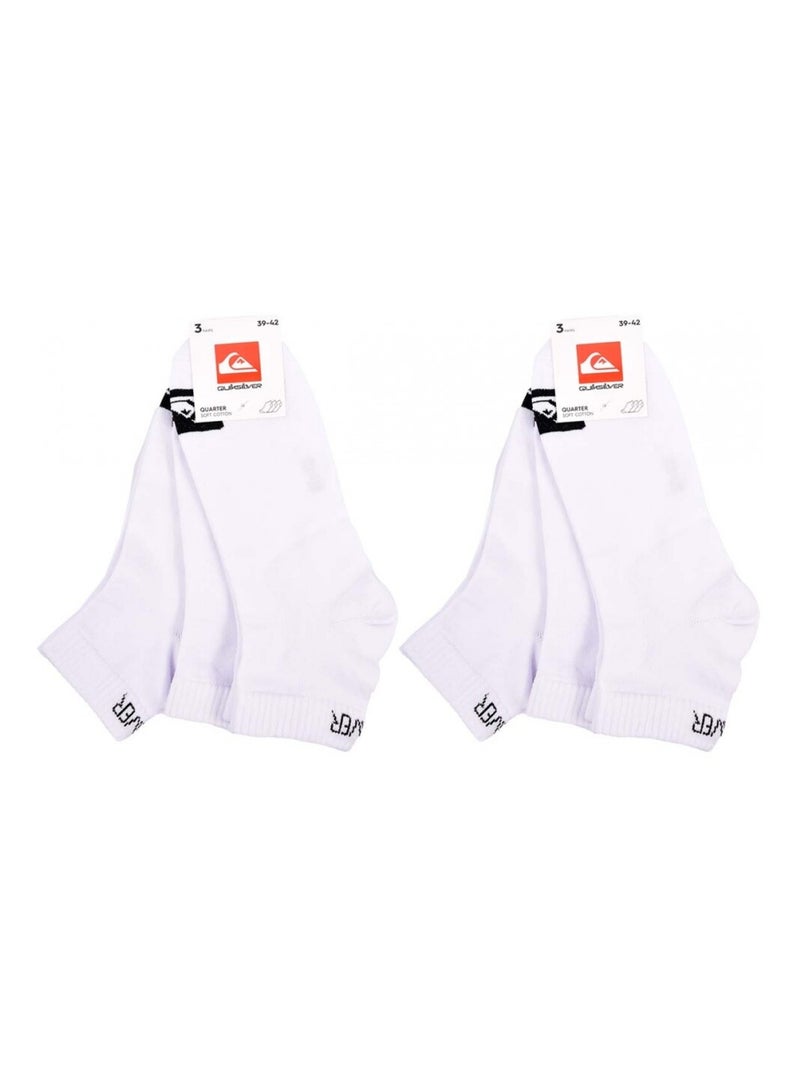 Calcetines QUIKSILVER QUARTER - Pack de 6 Blanco - Kiabi