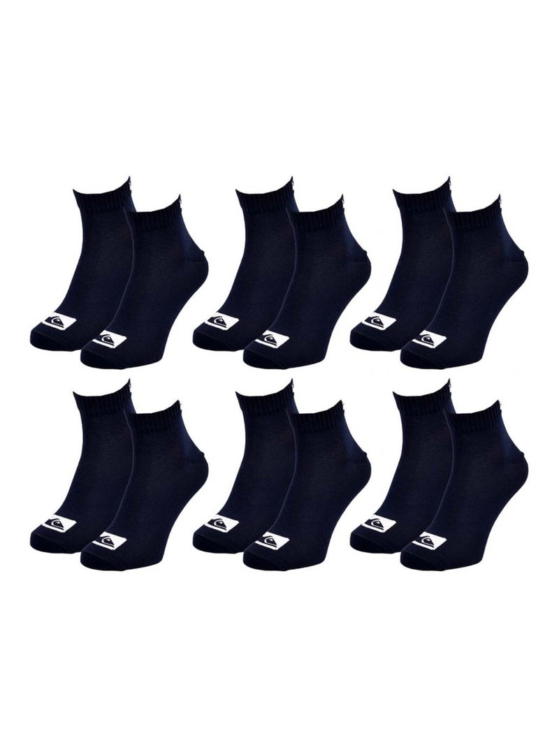 Calcetines QUIKSILVER QUARTER - Pack de 6 Negro - Kiabi