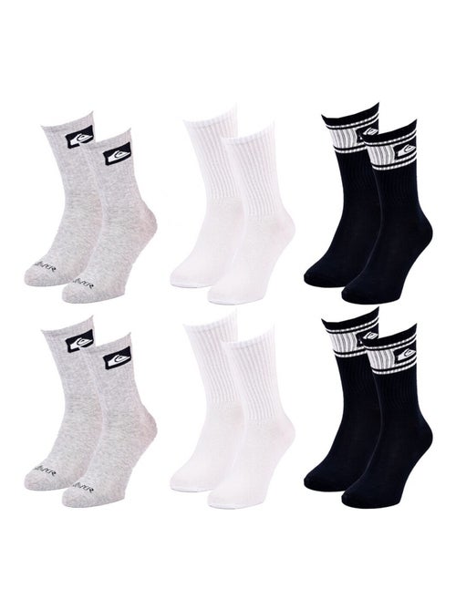Calcetines QUIKSILVER REGULAR CREW - Pack de 6 - Kiabi