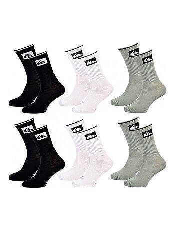 Calcetines QUIKSILVER REGULAR CREW - Pack de 6