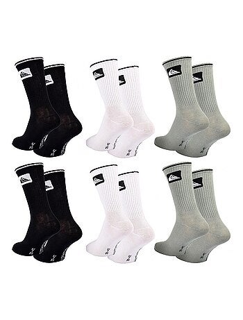 Calcetines QUIKSILVER REGULAR CREW - Pack de 6