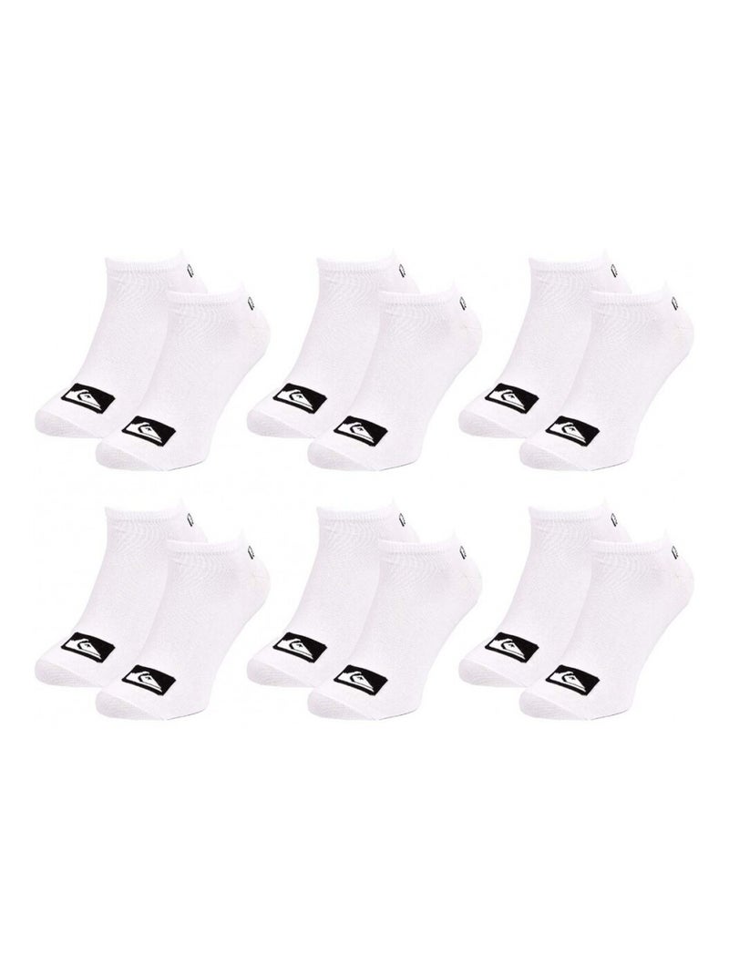 Calcetines QUIKSILVER SNEAKER - Pack de 6 Blanco - Kiabi