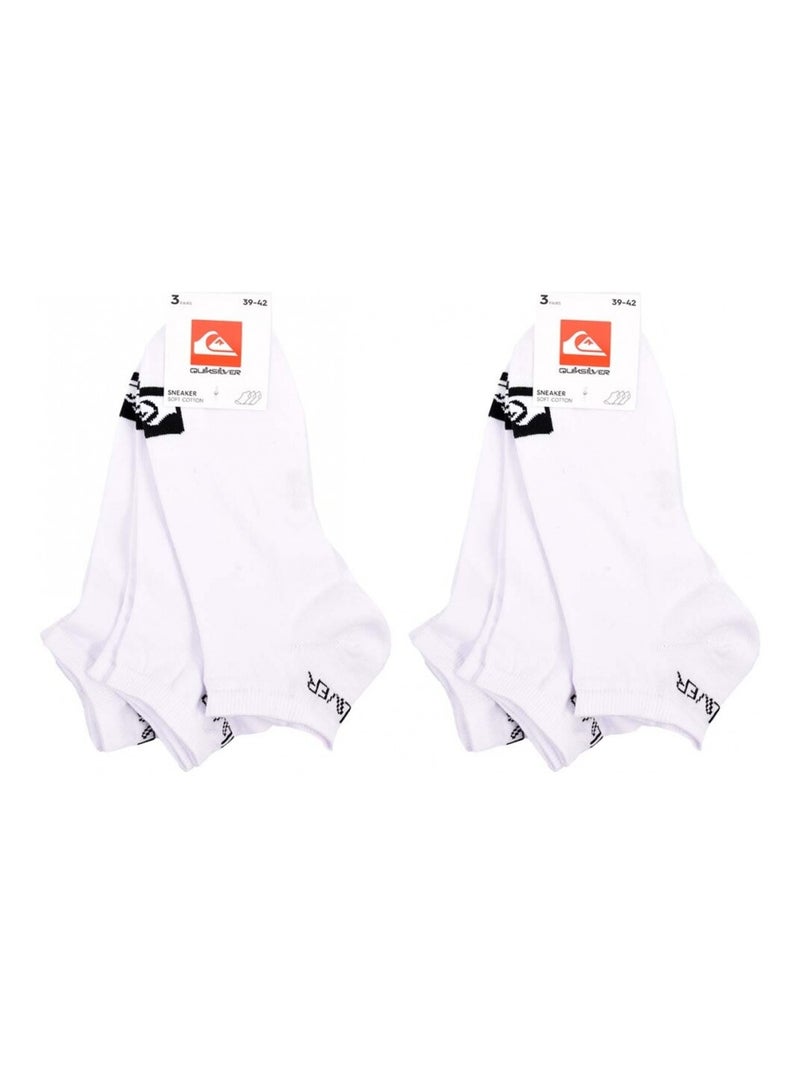 Calcetines QUIKSILVER SNEAKER - Pack de 6 Blanco - Kiabi