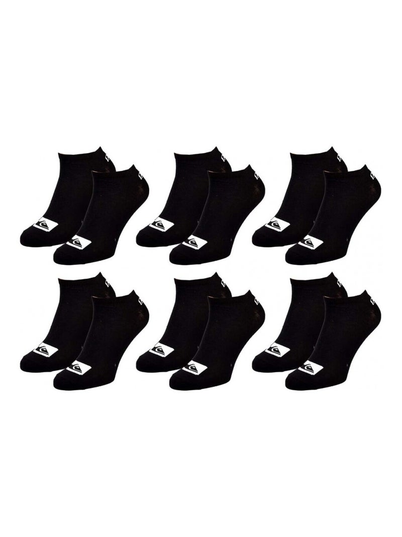 Calcetines QUIKSILVER SNEAKER - Pack de 6 Negro - Kiabi