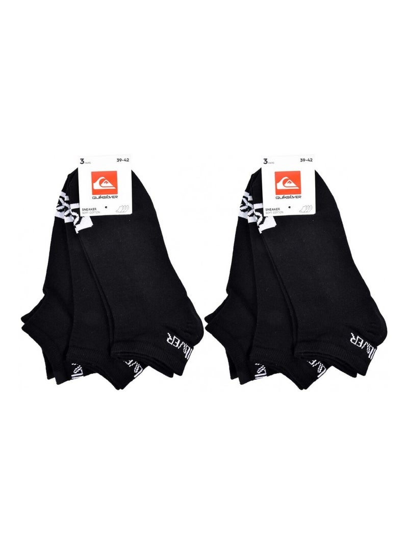 Calcetines QUIKSILVER SNEAKER - Pack de 6 Negro - Kiabi