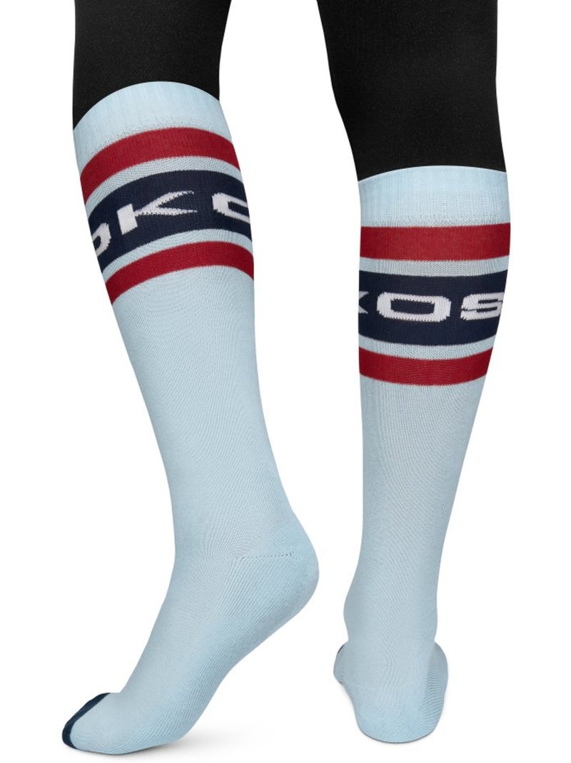 Calcetines retro para esquí hombre y mujer albulapass light Azul - Kiabi