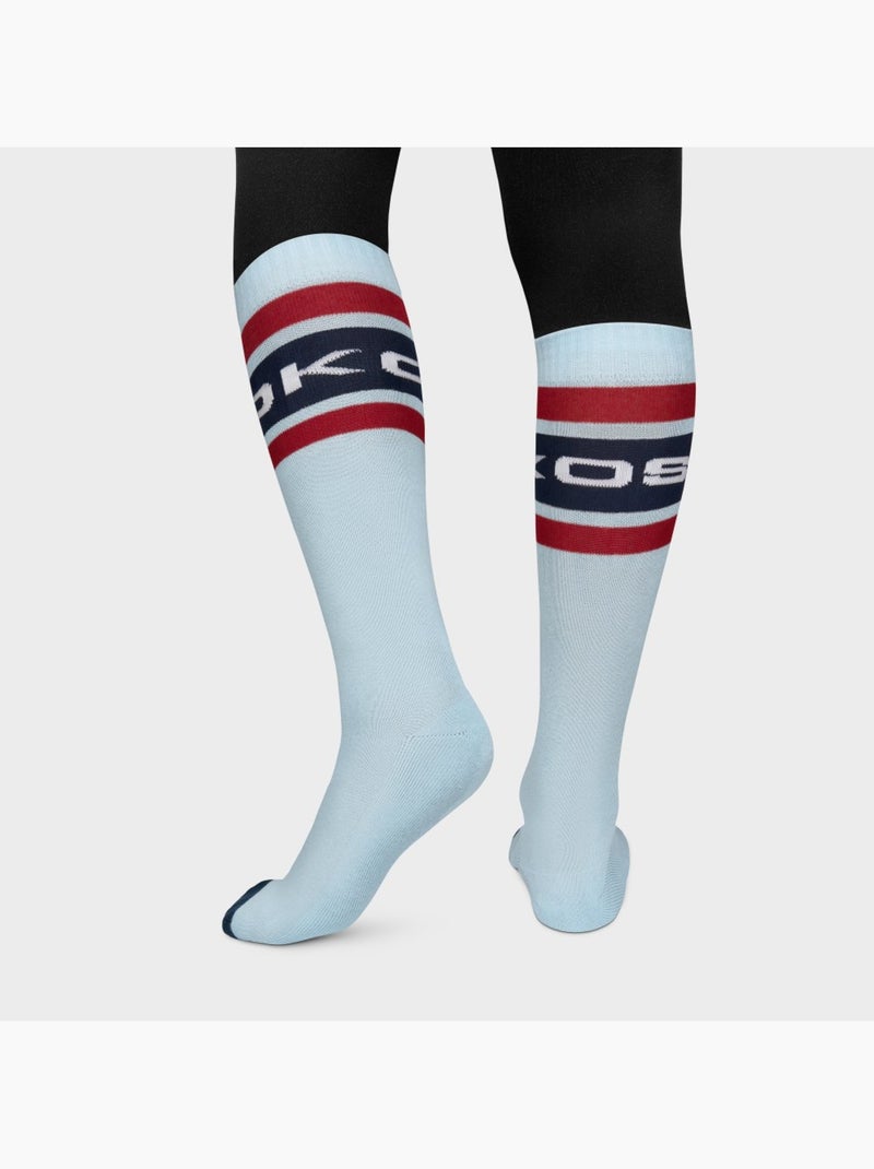 Calcetines retro para esquí hombre y mujer albulapass light Azul - Kiabi