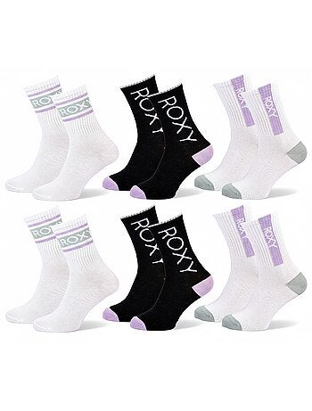 Calcetines ROXY Mujer Crew – Pack 6 Pares