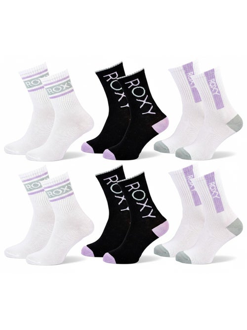 Calcetines ROXY Mujer Crew – Pack 6 Pares - Kiabi