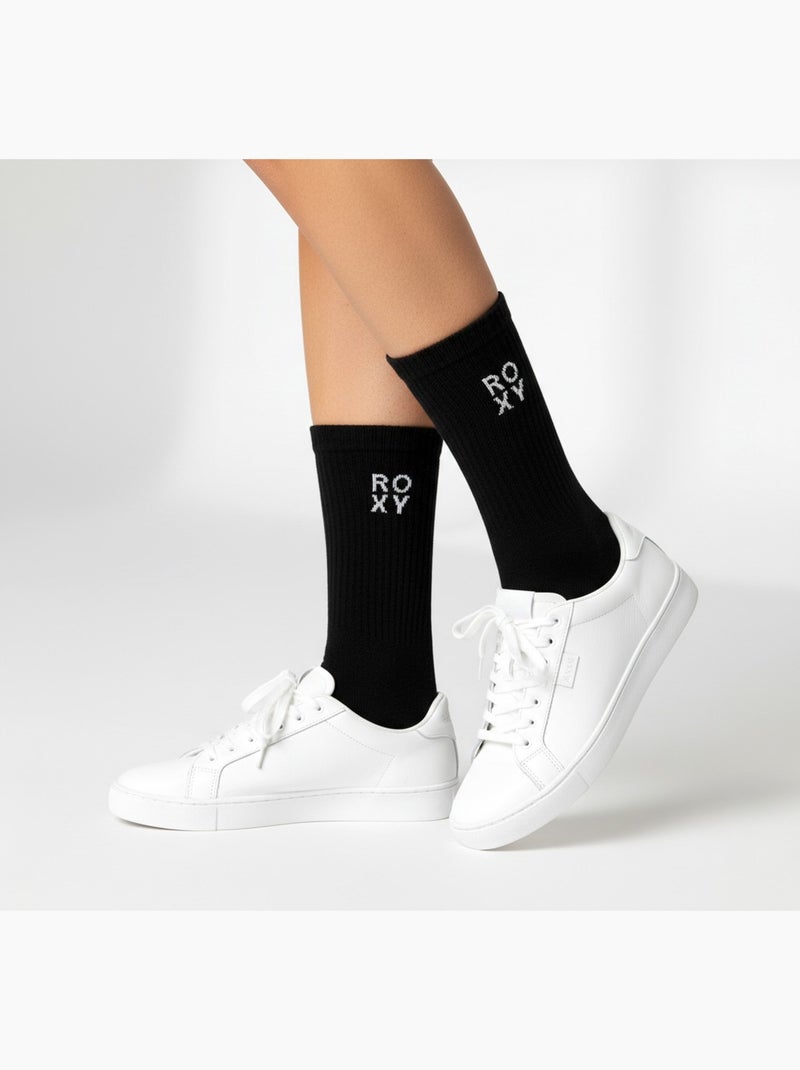 Calcetines ROXY Mujer Crew – Pack 6 Pares Negro - Kiabi