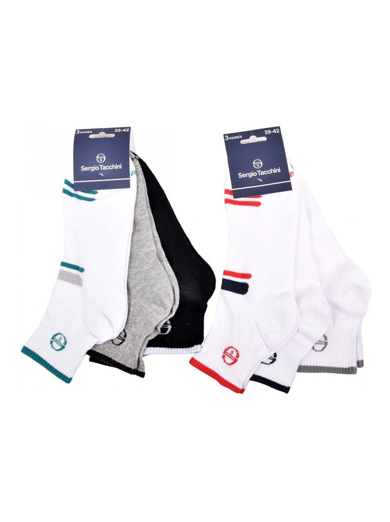 Calcetines SERGIO TACCHINI QUARTER - Pack de 6 Multicolor - Kiabi