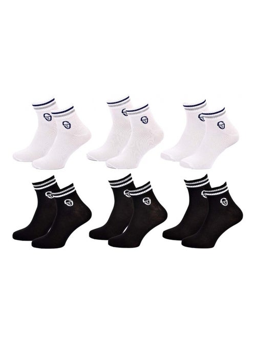 Calcetines SERGIO TACCHINI QUARTER - Pack de 6 - Kiabi Calcetines SERGIO TACCHINI QUARTER - Pack de 6 - Kiabi
