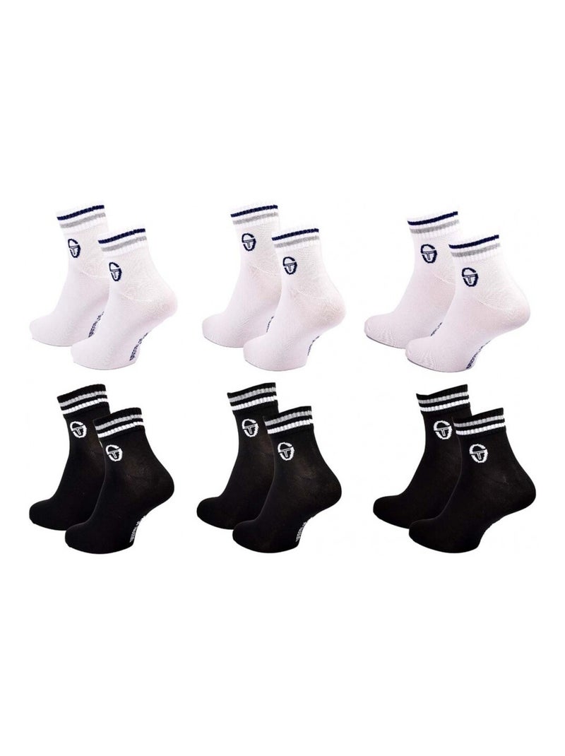 Calcetines SERGIO TACCHINI QUARTER - Pack de 6 Multicolor - Kiabi
