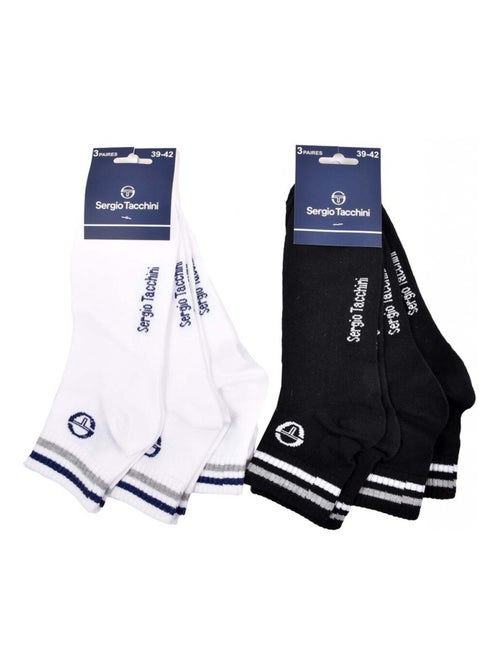 Calcetines SERGIO TACCHINI QUARTER - Pack de 6 - Kiabi Calcetines SERGIO TACCHINI QUARTER - Pack de 6 - Kiabi