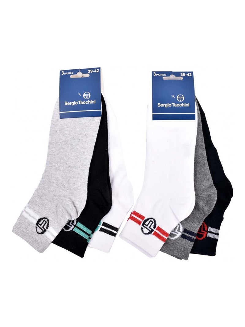 Calcetines SERGIO TACCHINI QUARTER - Pack de 6 Multicolor - Kiabi