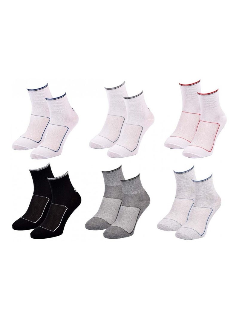 Calcetines SERGIO TACCHINI QUARTER - Pack de 6 Multicolor - Kiabi