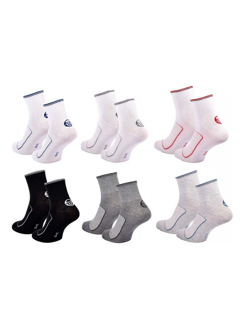 Calcetines SERGIO TACCHINI QUARTER - Pack de 6 Multicolor - Kiabi