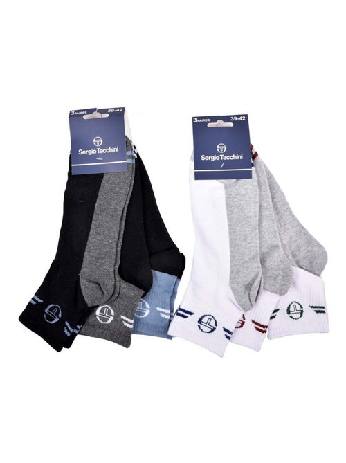 Calcetines SERGIO TACCHINI QUARTER - Pack de 6 - Kiabi Calcetines SERGIO TACCHINI QUARTER - Pack de 6 - Kiabi