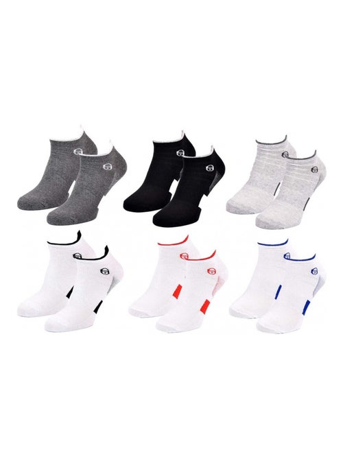 Calcetines SERGIO TACCHINI SNEAKER - Pack de 6 - Kiabi Calcetines SERGIO TACCHINI SNEAKER - Pack de 6 - Kiabi