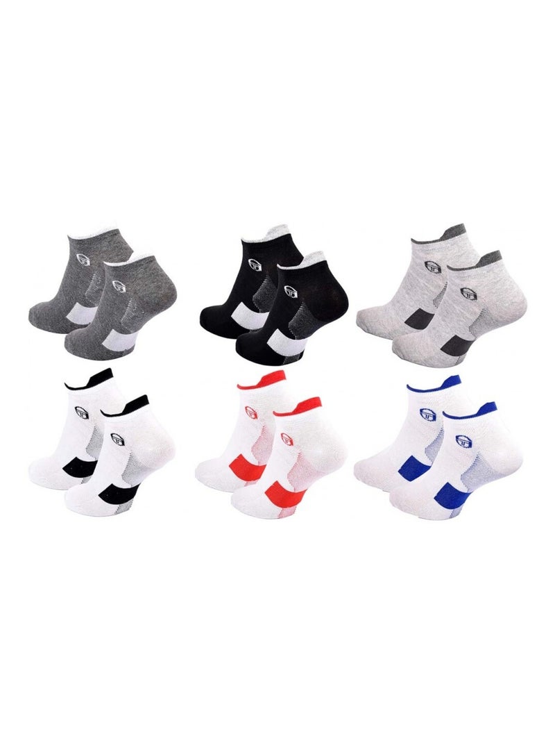 Calcetines SERGIO TACCHINI SNEAKER - Pack de 6 Multicolor - Kiabi