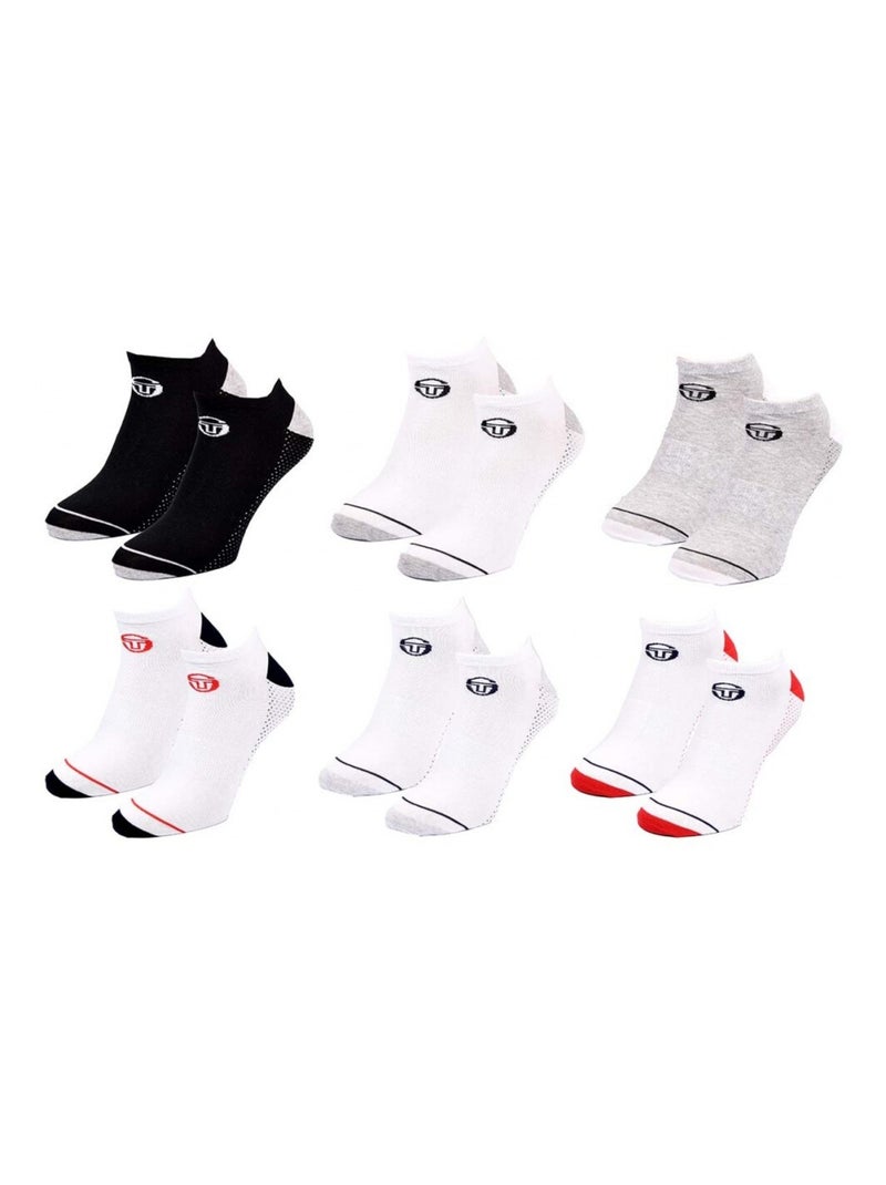 Calcetines SERGIO TACCHINI SNEAKER - Pack de 6 Multicolor - Kiabi