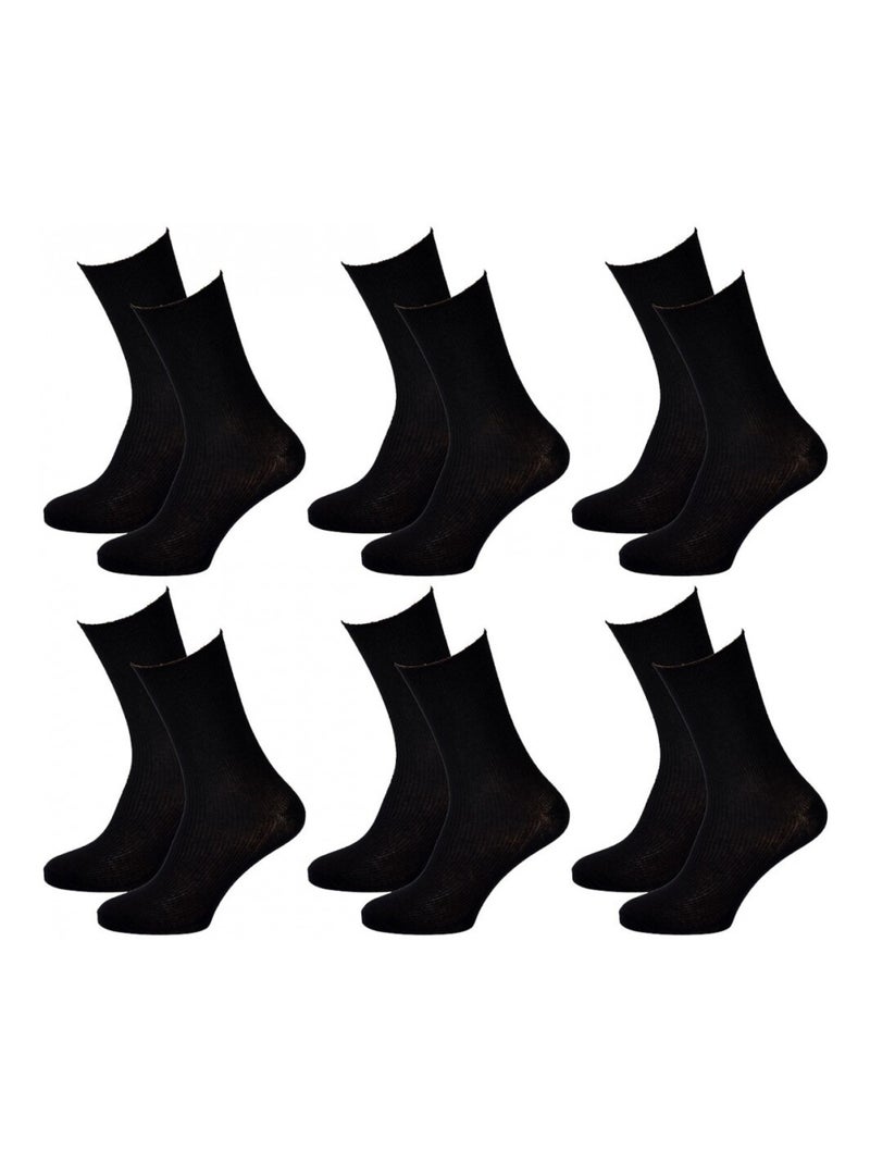 Calcetines sin elastano mujer Especial Piernas sensibles - Pack de 12 Negro Gris antracita Azul - Kiabi
