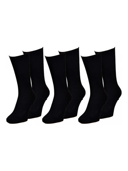 Calcetines sin elastico hombre Especial Piernas sensibles - Pack de 3 - Kiabi