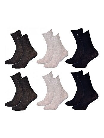Calcetines sin elástico mujer Piernas sensibles - Pack de 6