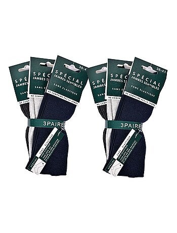 Calcetines sin elástico mujer Piernas sensibles - Pack de 6