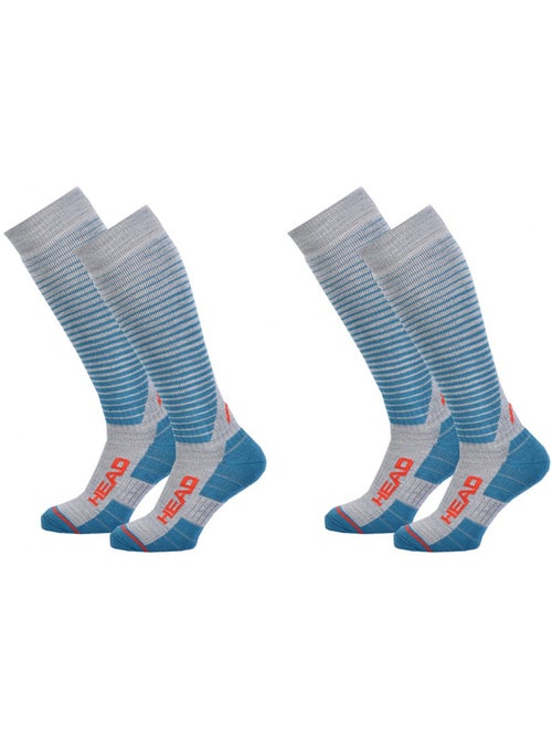 Calcetines SKI HEAD PERFORMANCE - Pack de 2 - Kiabi