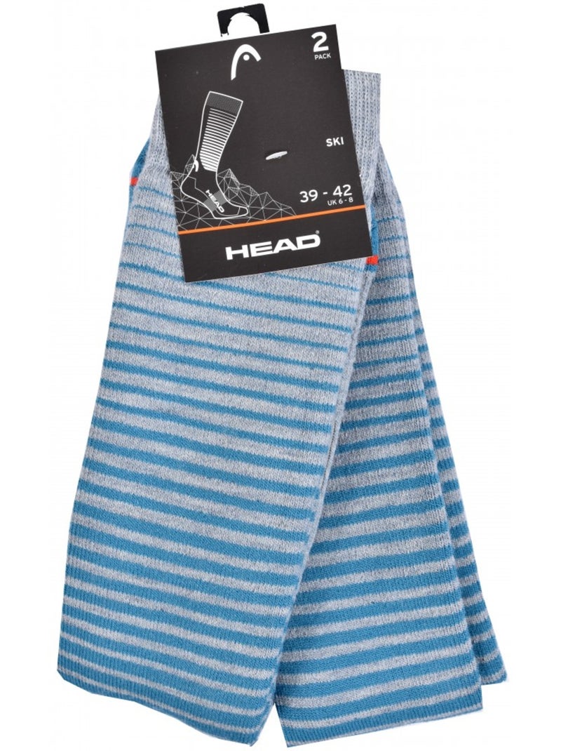 Calcetines SKI HEAD PERFORMANCE - Pack de 2 Azul - Kiabi