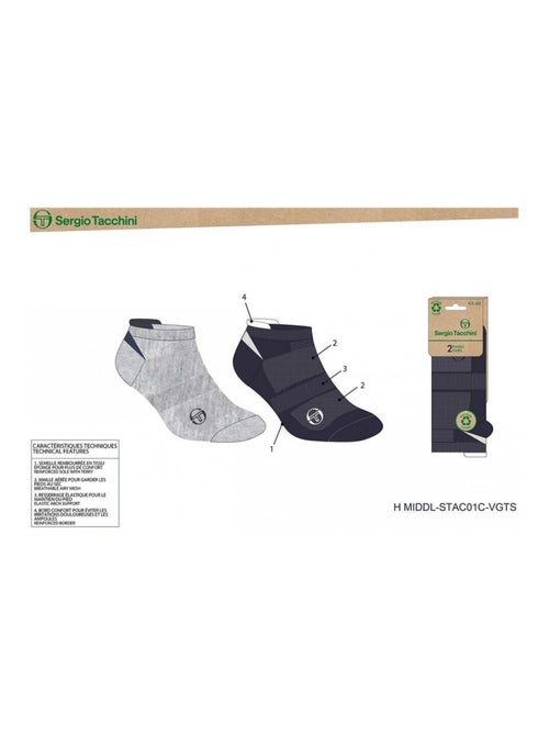Calcetines SNEAKER SERGIO TACCHINI Pack de 4 Pares - Kiabi