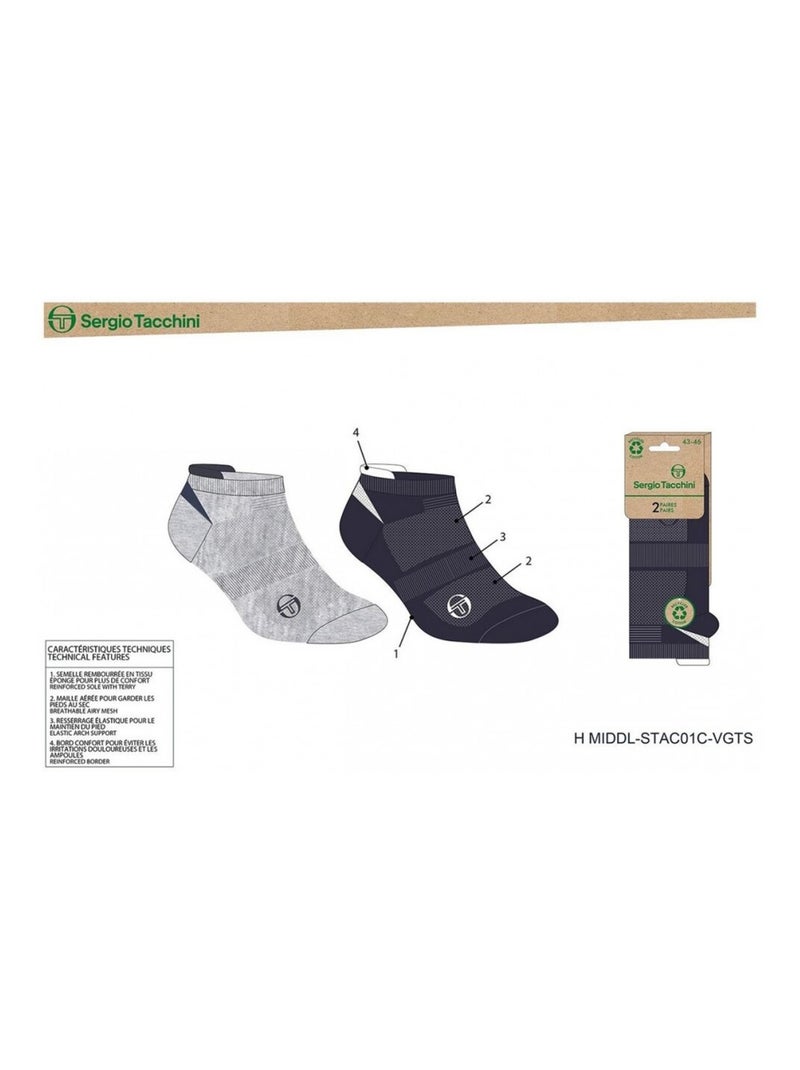 Calcetines SNEAKER SERGIO TACCHINI Pack de 4 Pares Multicolor - Kiabi