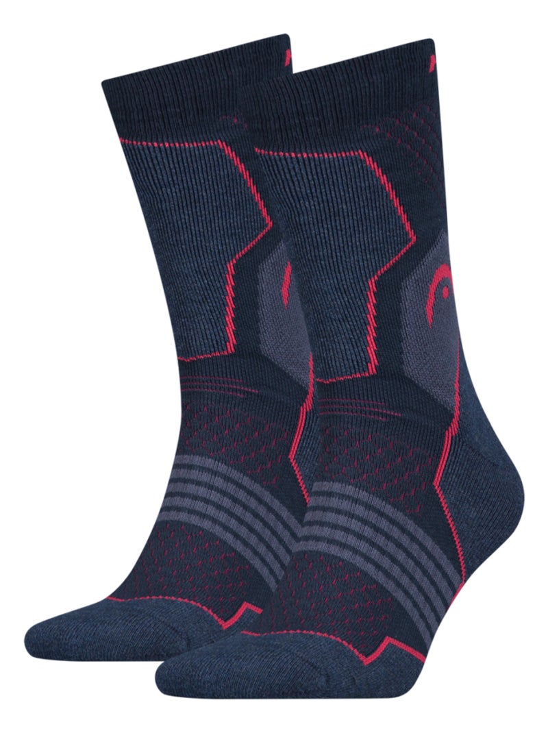 Calcetines SPORT HEAD PERFORMANCE - Pack de 2 Azul - Kiabi