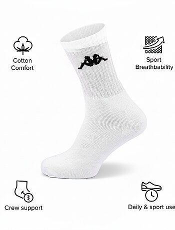 Calcetines SPORT KAPPA CREW - Pack de 20 PARES + 1 GRATIS