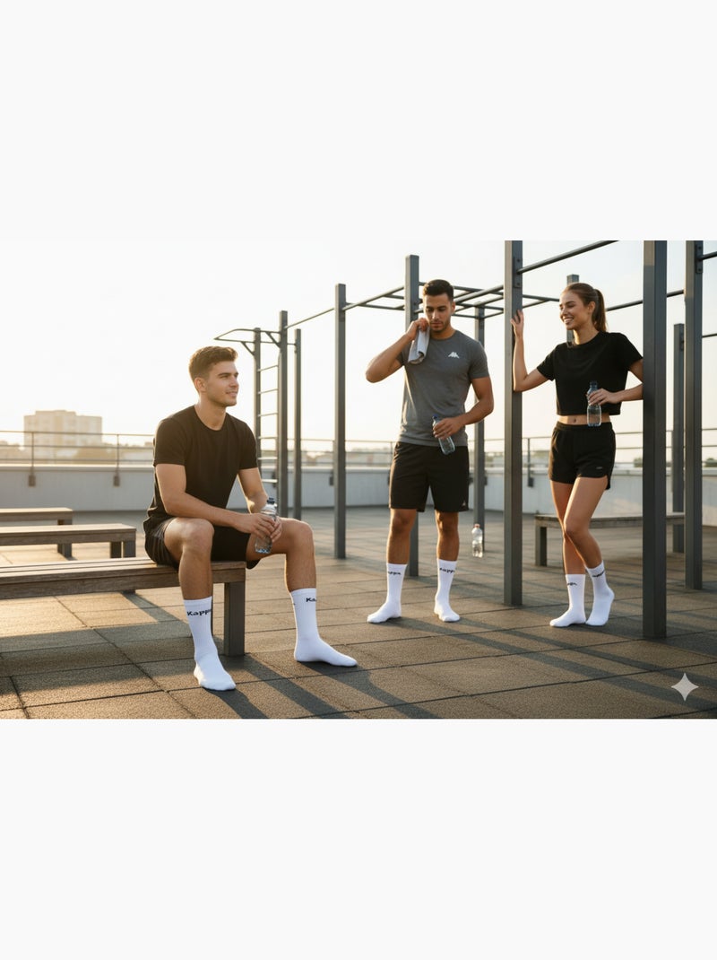 Calcetines SPORT KAPPA CREW - Pack de 20 PARES + 1 GRATIS Blanco - Kiabi