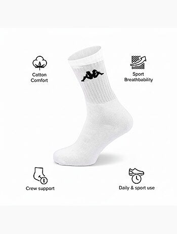 Calcetines SPORT KAPPA CREW - Pack de 3 Pares