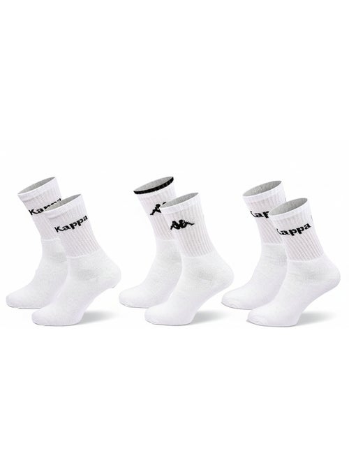 Calcetines SPORT KAPPA CREW - Pack de 3 Pares - Kiabi Calcetines SPORT KAPPA CREW - Pack de 3 Pares - Kiabi