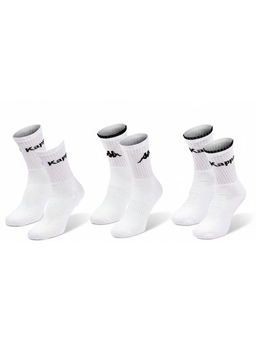 Calcetines SPORT KAPPA CREW - Pack de 3 Pares - Kiabi Calcetines SPORT KAPPA CREW - Pack de 3 Pares - Kiabi