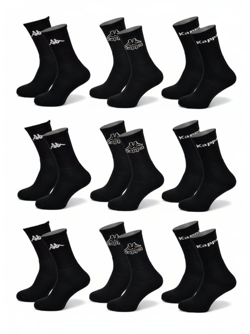 Calcetines SPORT KAPPA CREW - Pack de 9 Pares - Kiabi Calcetines SPORT KAPPA CREW - Pack de 9 Pares - Kiabi