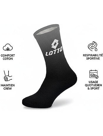 Calcetines SPORT LOTTO CREW - Pack de 12 Pares
