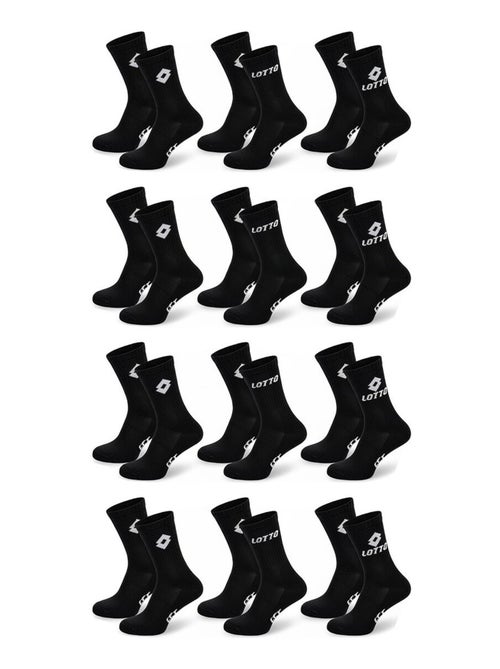 Calcetines SPORT LOTTO CREW - Pack de 12 Pares - Kiabi Calcetines SPORT LOTTO CREW - Pack de 12 Pares - Kiabi