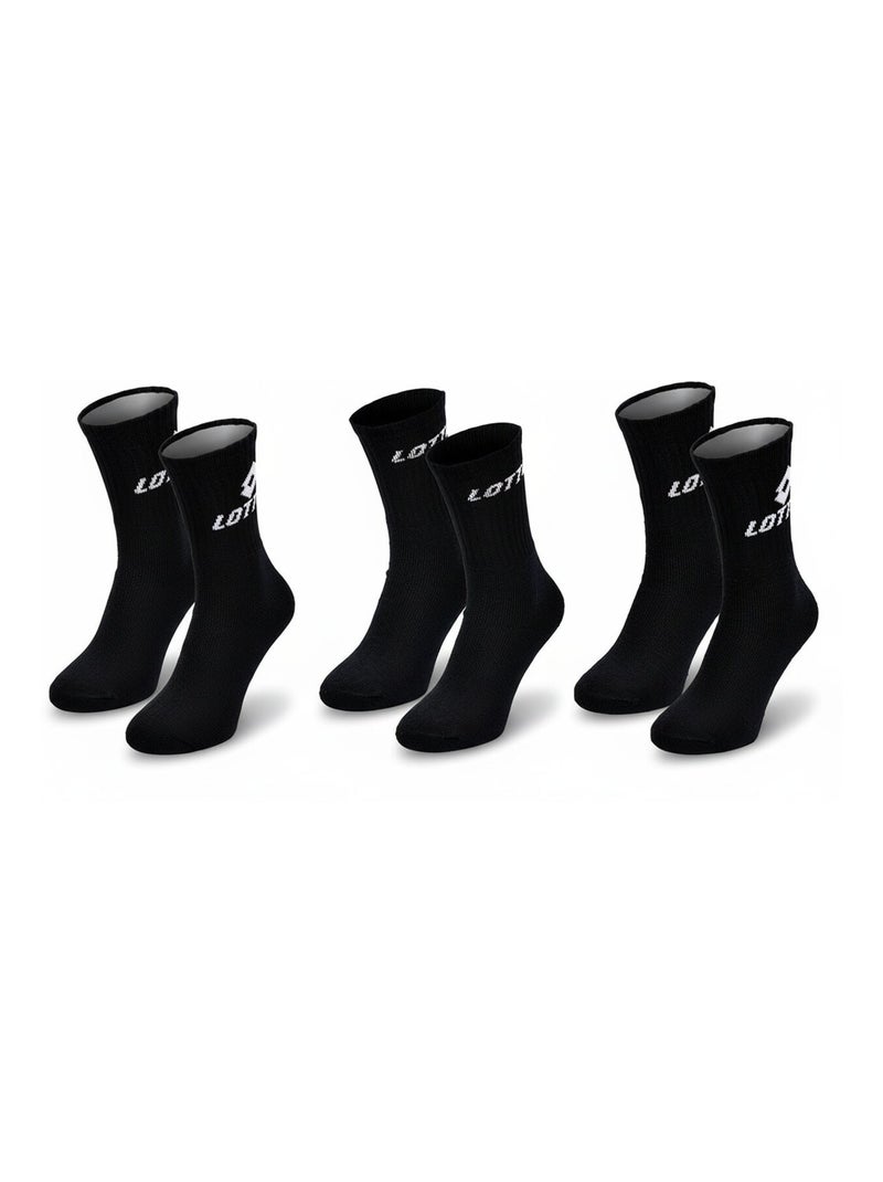 Calcetines SPORT LOTTO CREW - Pack de 20 PARES + 1 GRATIS Negro - Kiabi