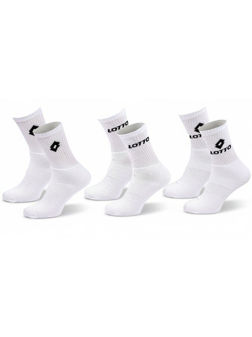 Calcetines SPORT LOTTO CREW - Pack de 3 Pares - Kiabi Calcetines SPORT LOTTO CREW - Pack de 3 Pares - Kiabi