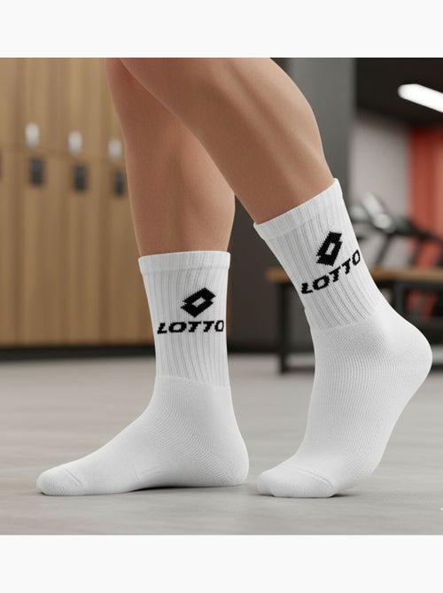 Calcetines SPORT LOTTO CREW - Pack de 3 Pares - Kiabi Calcetines SPORT LOTTO CREW - Pack de 3 Pares - Kiabi